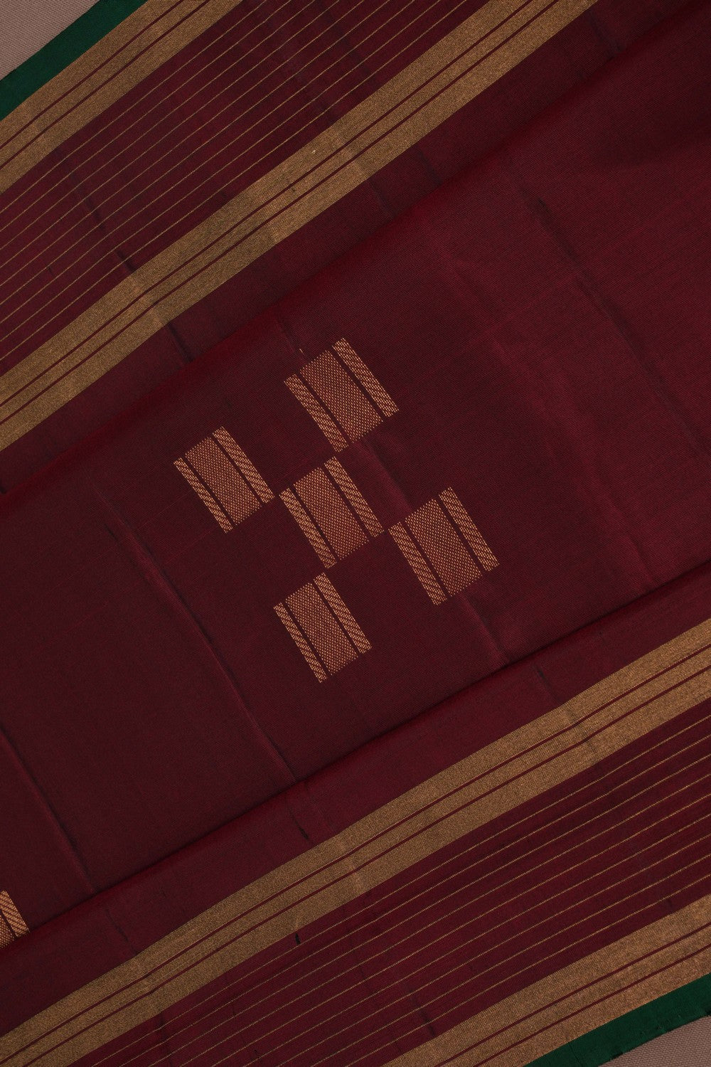 Image of South Silk Maroon Saree